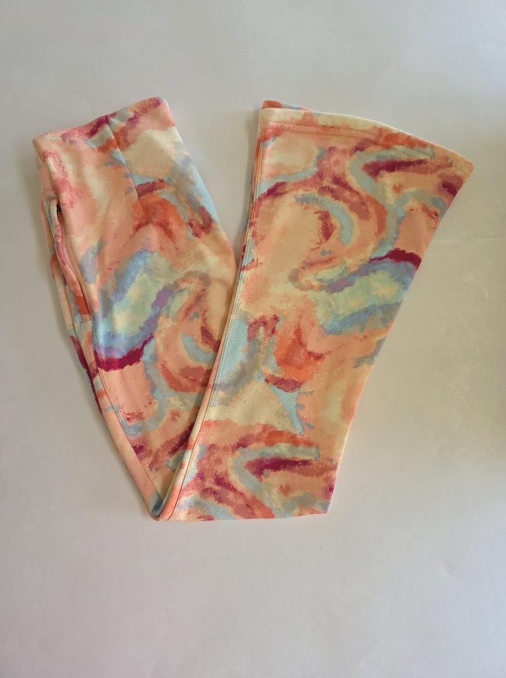 Free People Movement "All That" Wide Leg Tie Dye Printed Pants Athleisure SZ XS - Picture 9 of 9